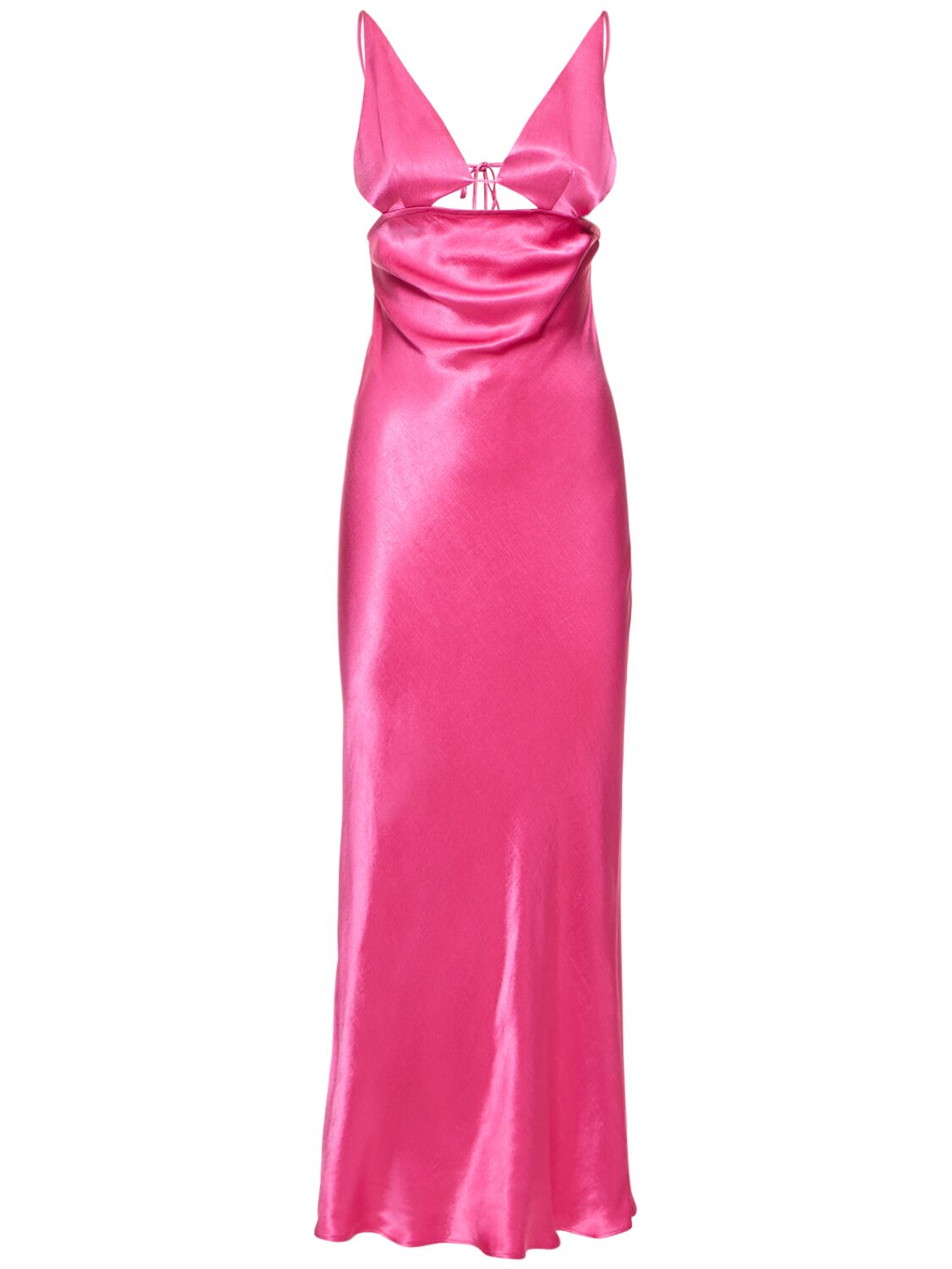 Bec & Bridge Indi Viscose Maxi Dress In Dark Pink