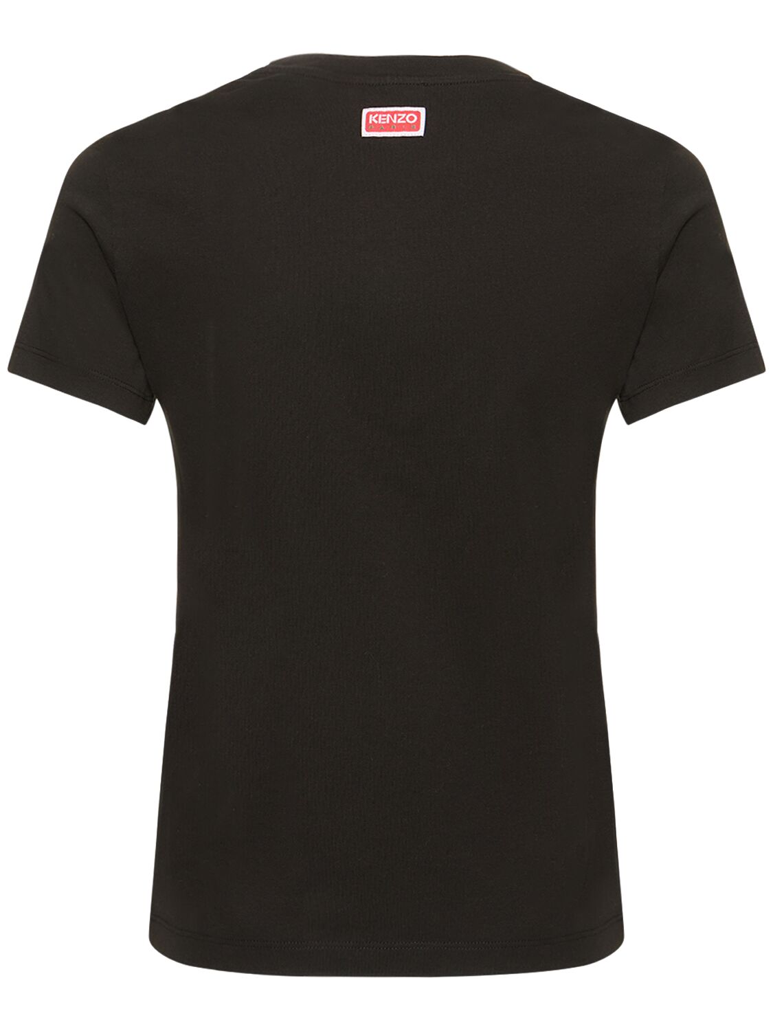 Shop Kenzo Classic Graphic Cotton T-shirt In Black