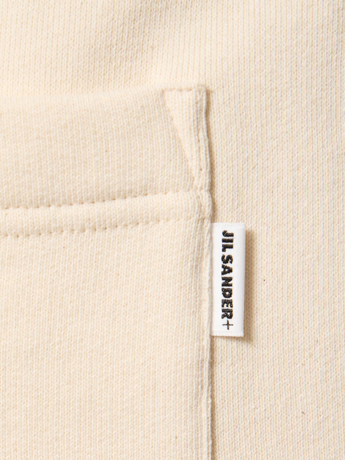 Shop Jil Sander Cotton Jersey Sweatpants In Cream