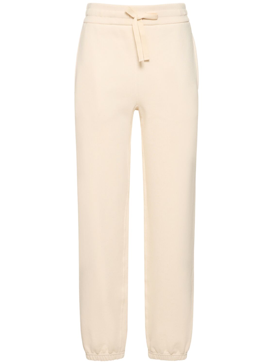 Jil Sander Cotton Jersey Sweatpants In Cream