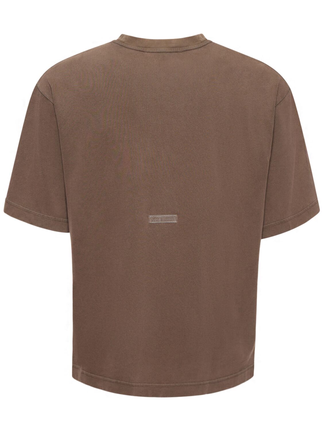 Shop Acne Studios Extorr Vintage Cotton T-shirt In Dark Brown