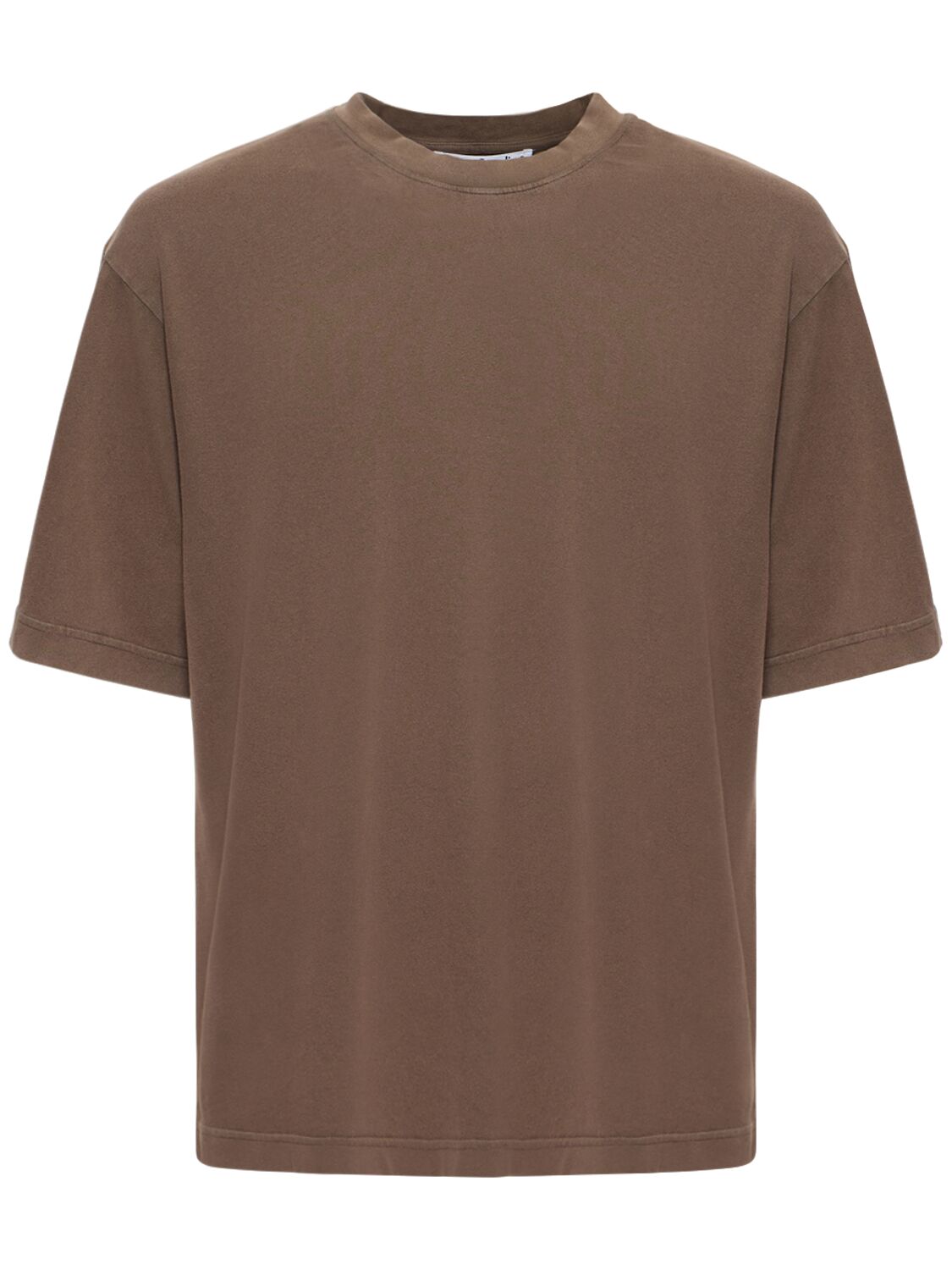 Shop Acne Studios Extorr Vintage Cotton T-shirt In Dark Brown