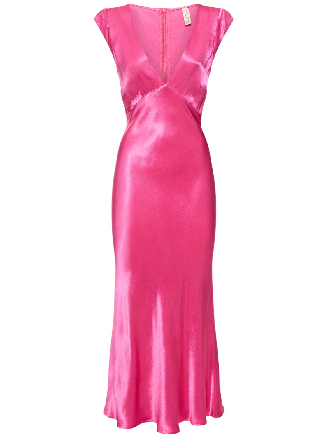 Bec & Bridge Women's Indi V-neck Satin Maxi Dress In Dark Pink