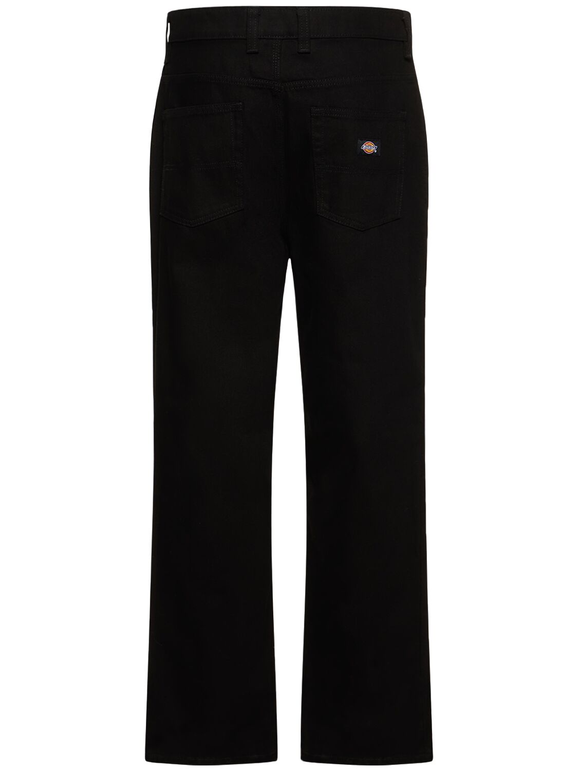 Shop Dickies Thomasville Loose Cotton Denim Jeans In Rinsed Black