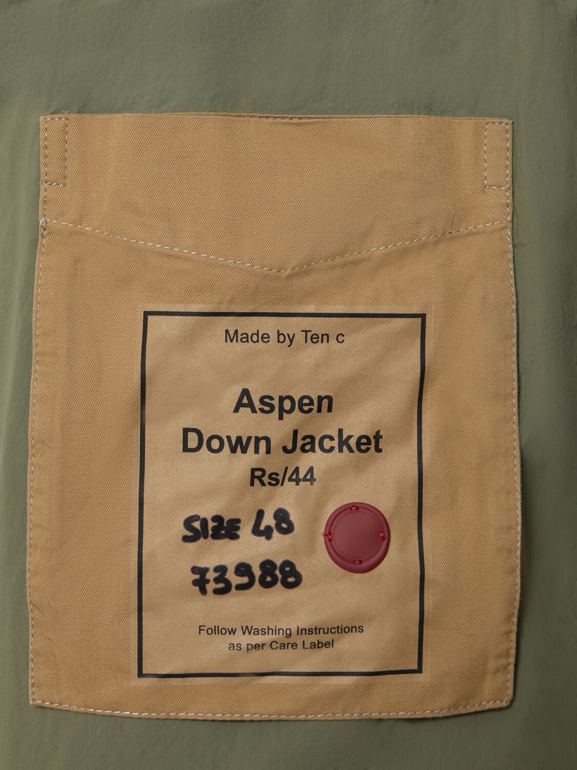 Shop Ten C Aspen Down Jacket In Light Grey