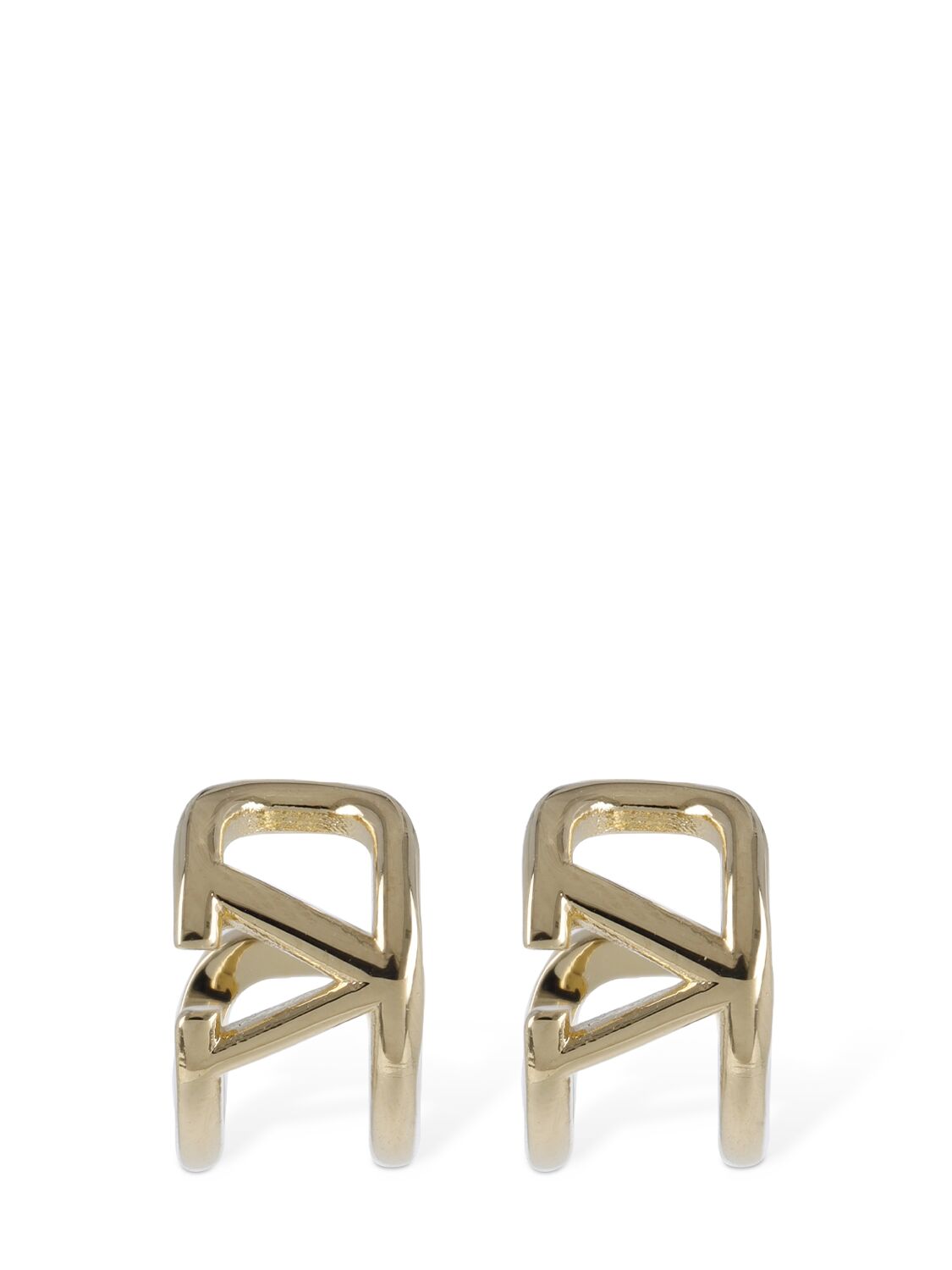 Shop Valentino Mini V Logo Signature Earrings In Gold