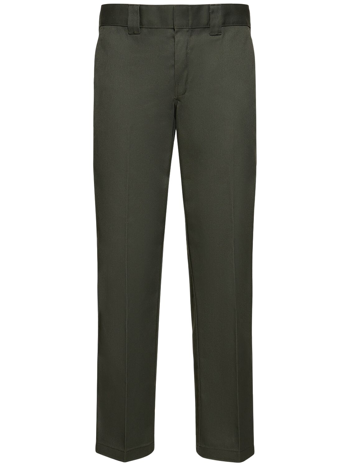 Dickies 873 Work Trousers In Khaki Slim Straight Fit - Mgreen In Green