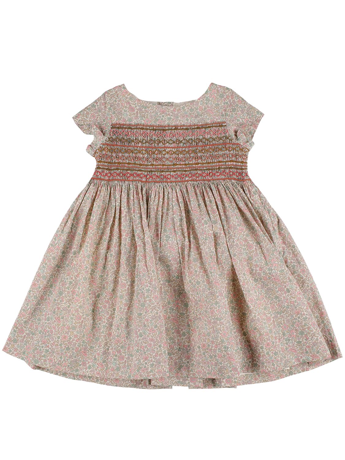 Bonpoint Kids' Duchesse Cotton Dress In Beige