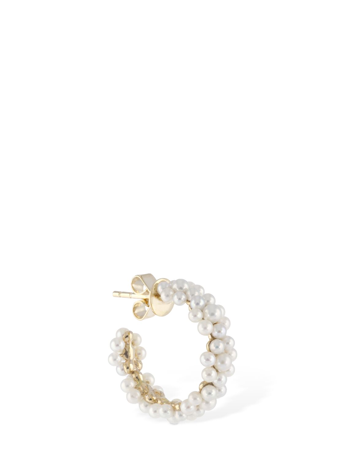 Image of Boucle Parc 14kt & Pearl Mono Earring