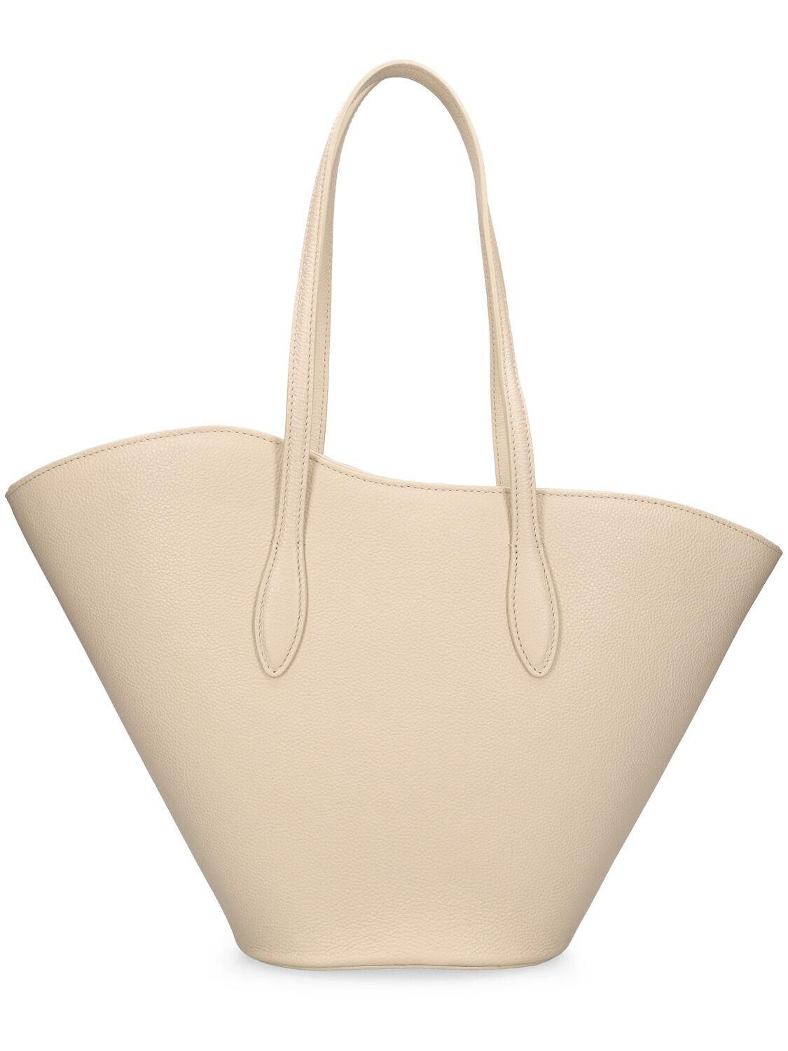 Little Liffner Tall Tulip Leather Tote Bag In Marble