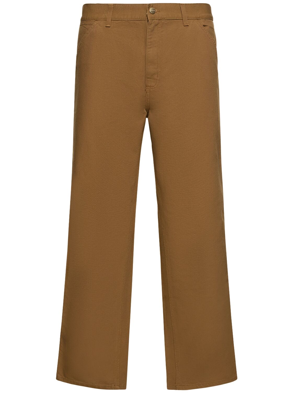 Carhartt Brown Simple Trousers In Hamilton Brown
