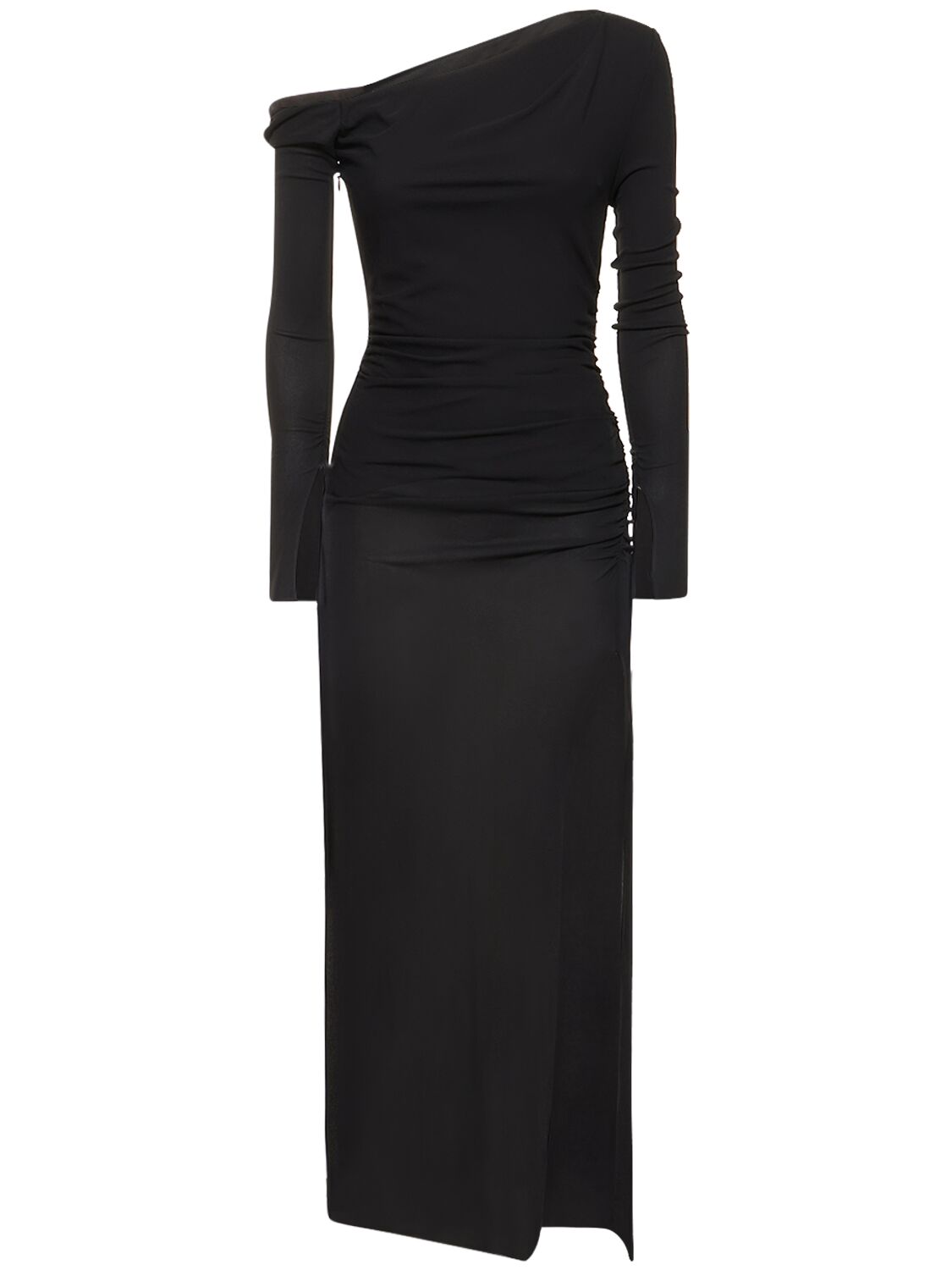 Shop Bec & Bridge Monette Viscose Maxi Dress In Black