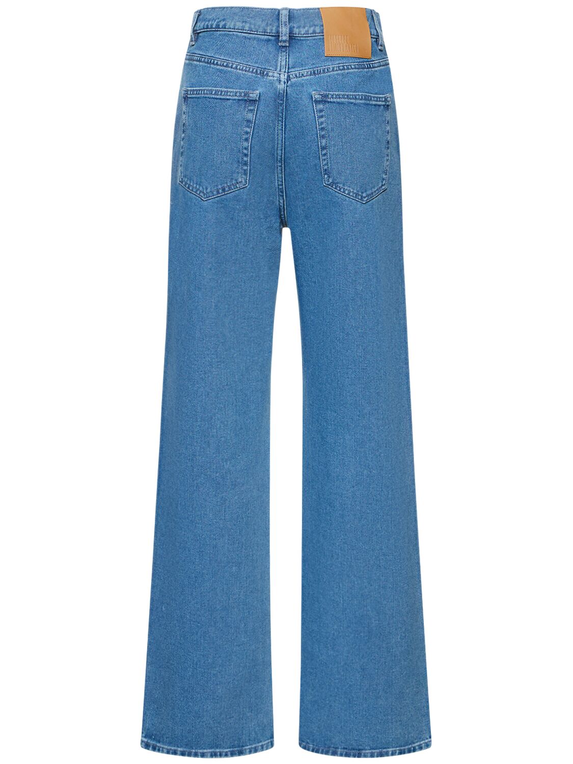 Shop Giuseppe Di Morabito Crystal Embellished Denim Straight Jeans In Light Blue Denim