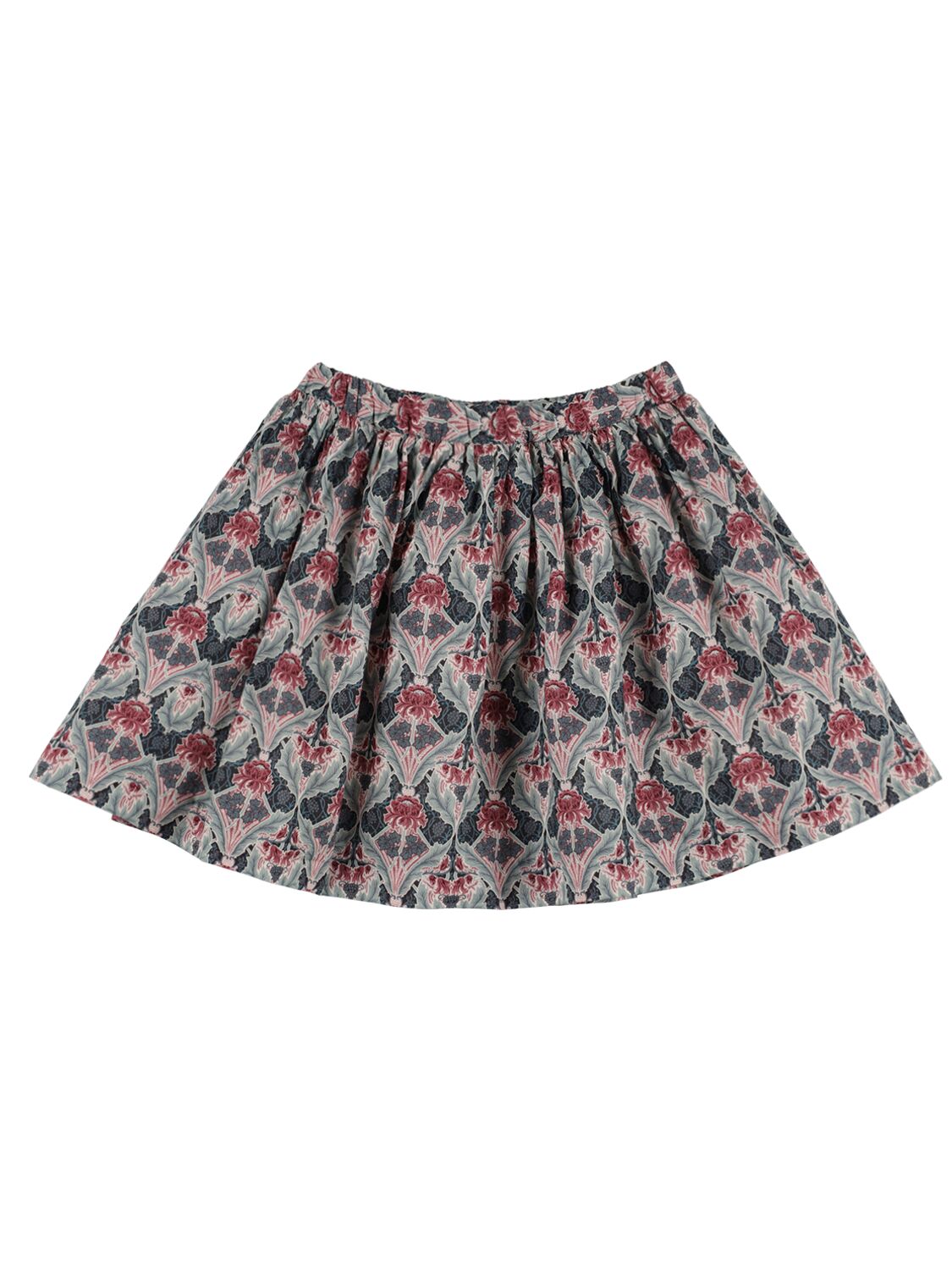 Image of Calipso Printed Cotton Skirt