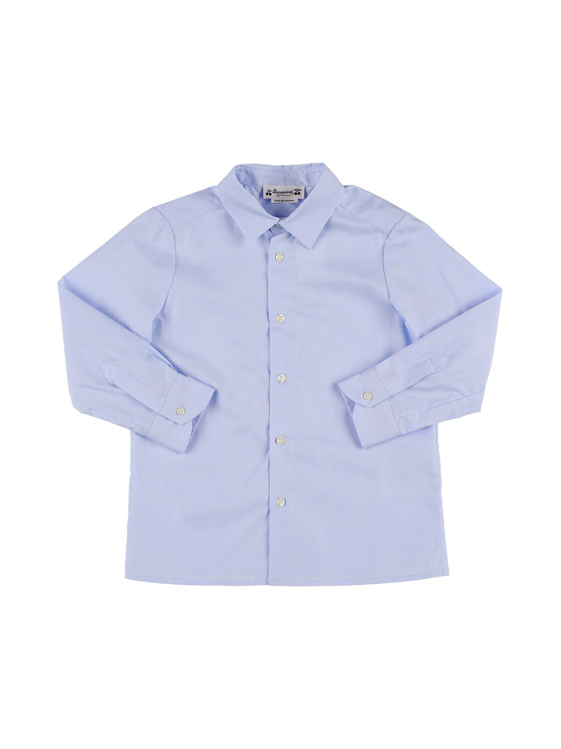 Bonpoint Kids' Aristote Classic Cotton Shirt In Light Blue