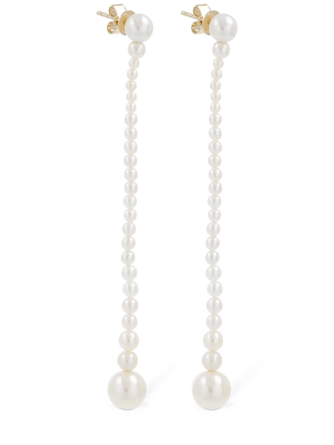 Shop Sophie Bille Brahe Promenade De Jeanne 14k & Pearl Earrings