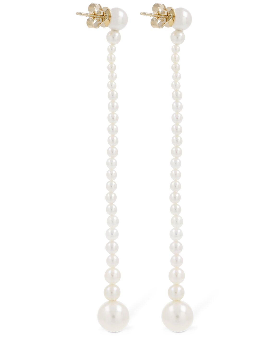 Shop Sophie Bille Brahe Promenade De Jeanne 14k & Pearl Earrings