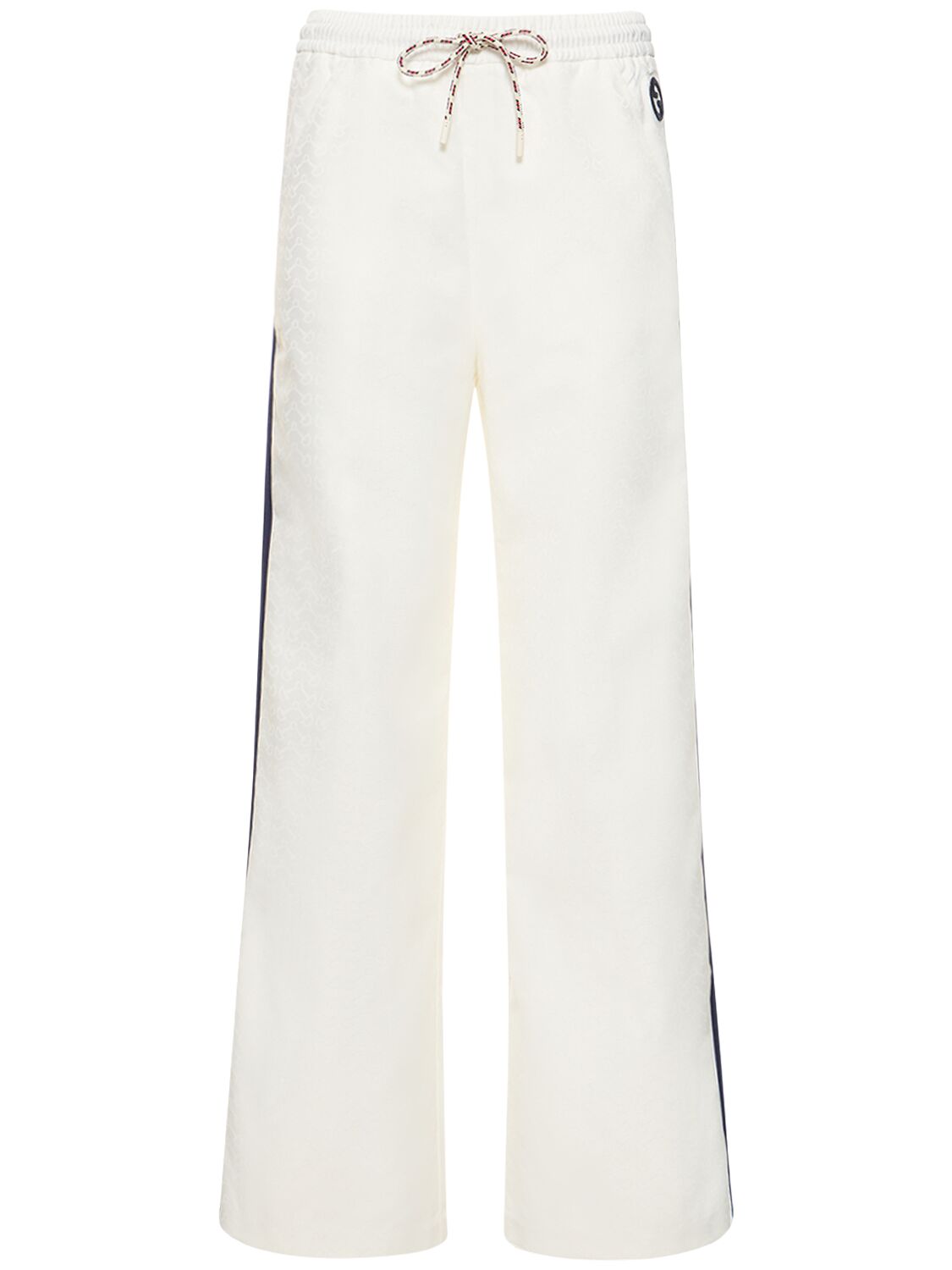 Gucci Gg Tech Jersey Flared Pants In White