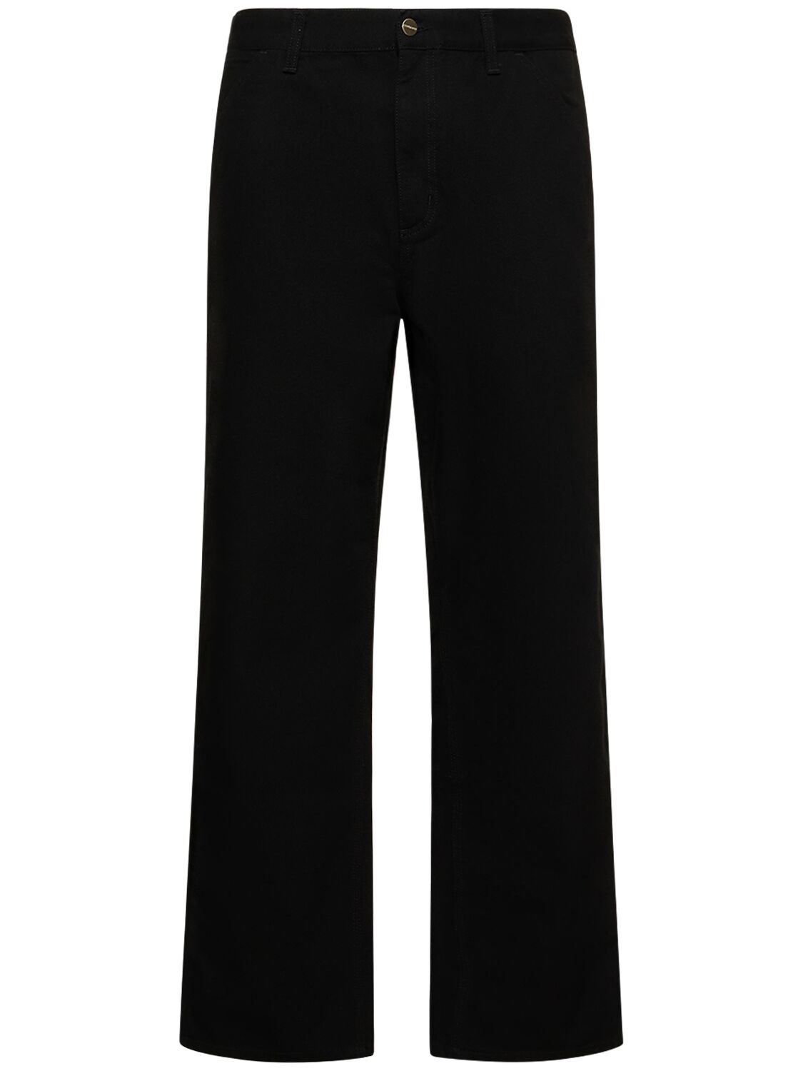 Carhartt Simple Cotton Pants In Rinsed Black