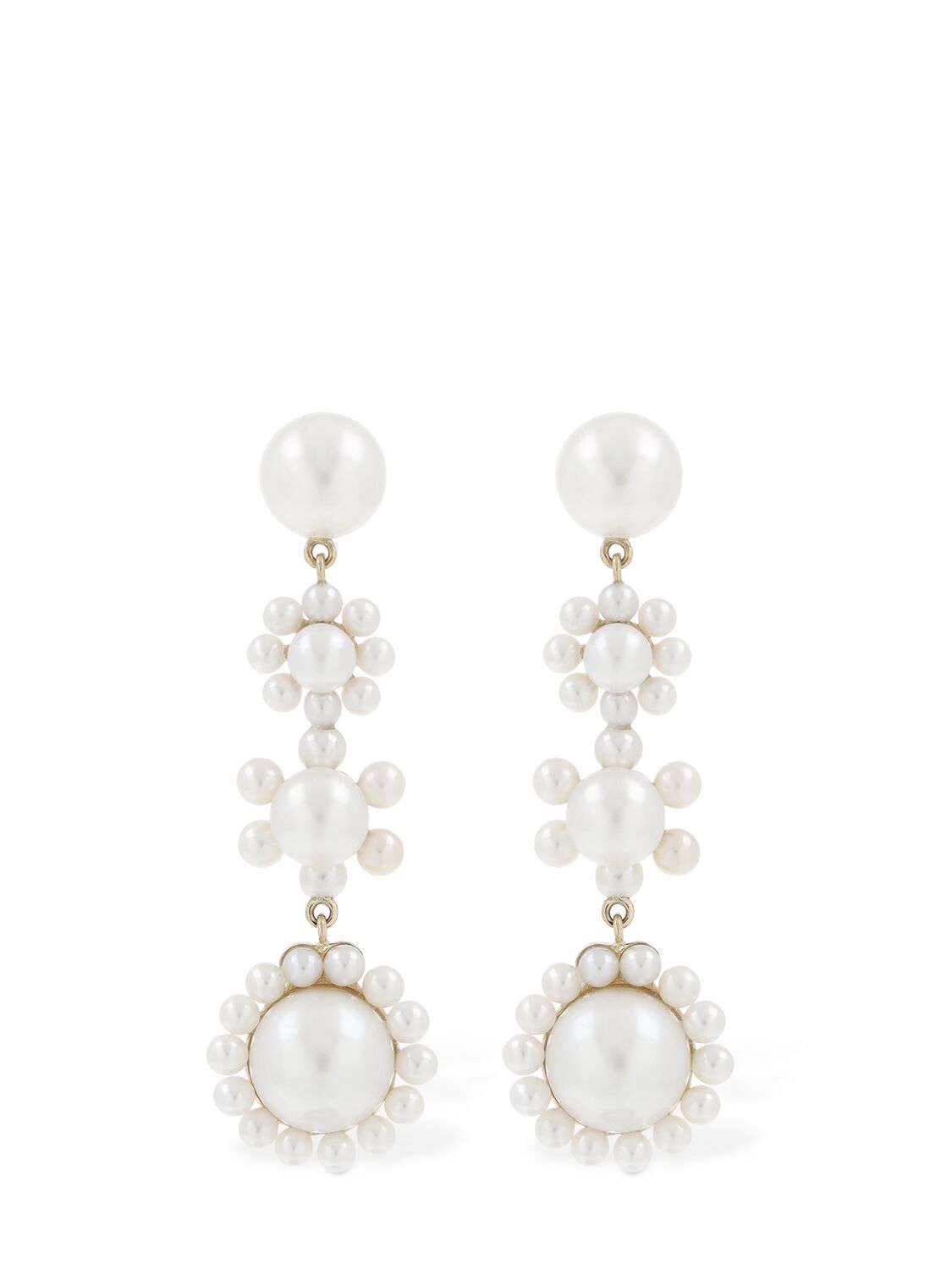 Image of Fleur Jeanne 14kt & Pearl Earrings