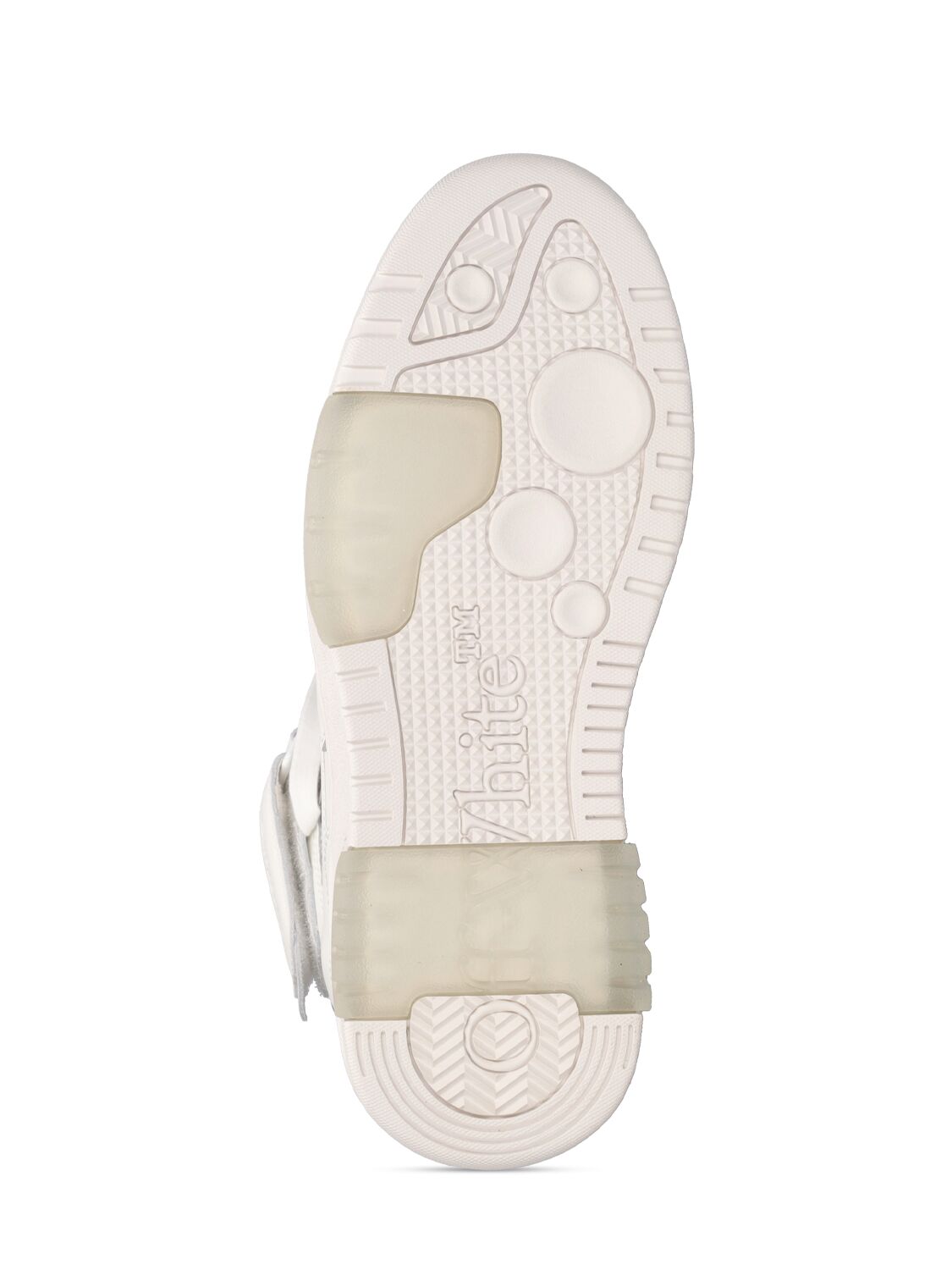 Shop Off-white 30mm Mid Top Leather Sneakers In White