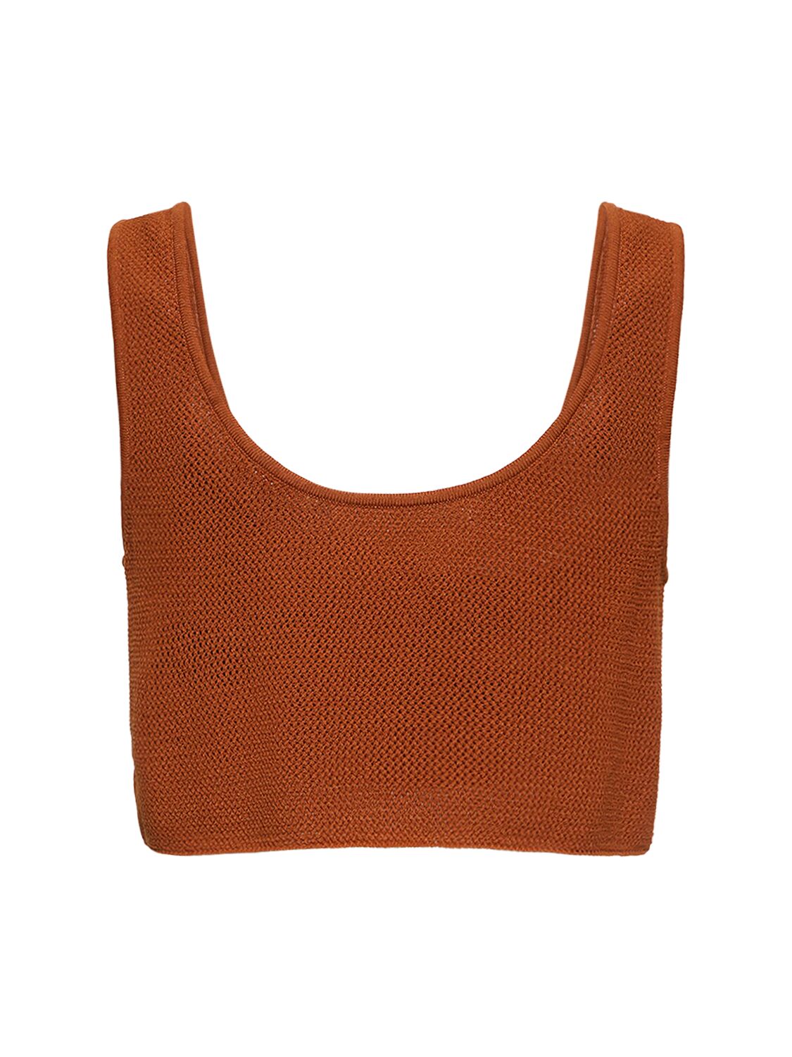 Shop Live The Process Nyx Knitted Bra Top In Bronze