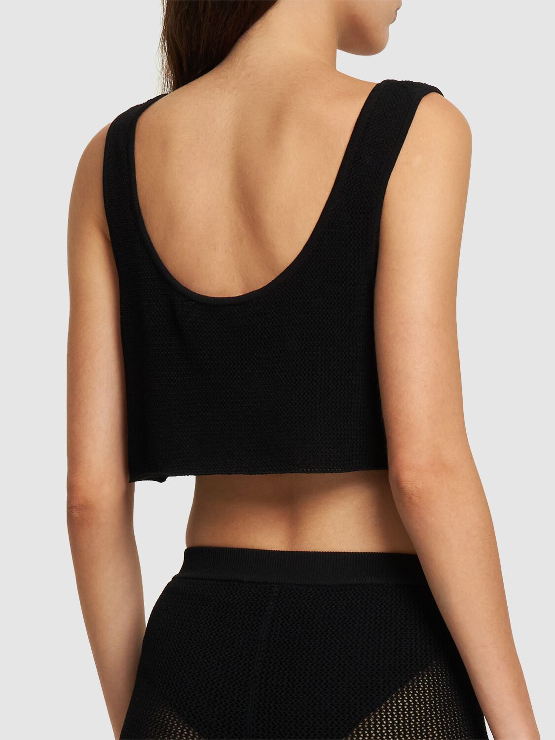 Shop Live The Process Nyx Knitted Bra Top In Black