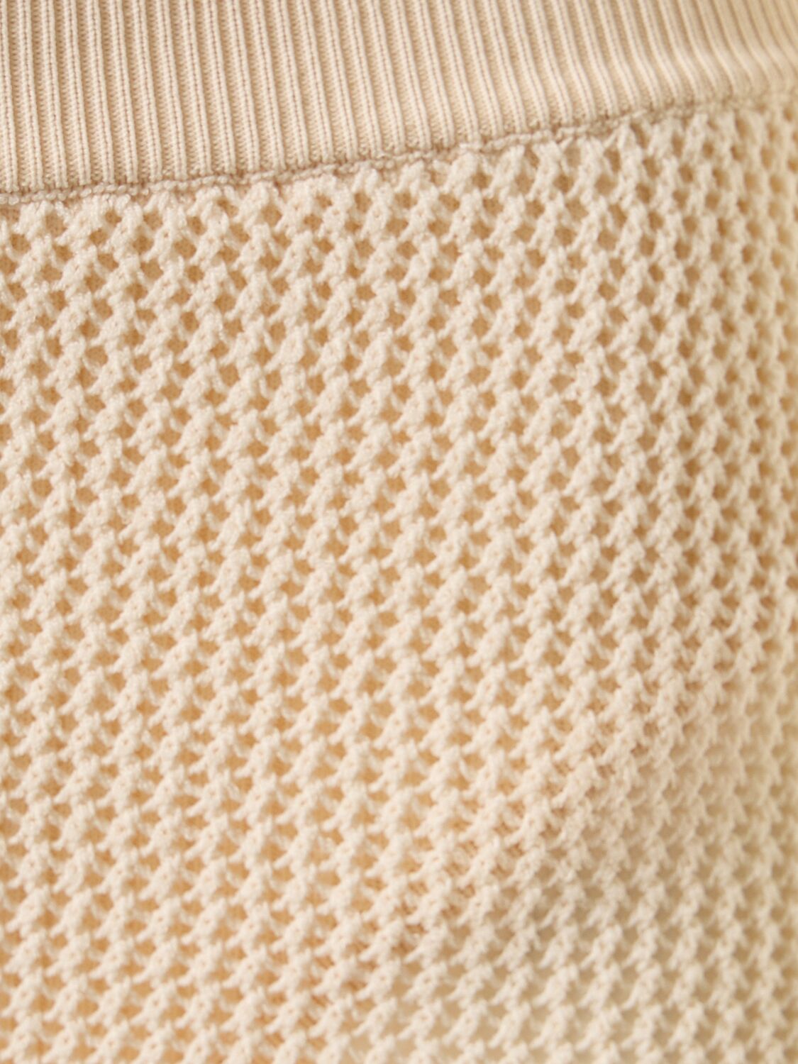 Shop Live The Process Nyx Knitted High Waist Shorts In Beige