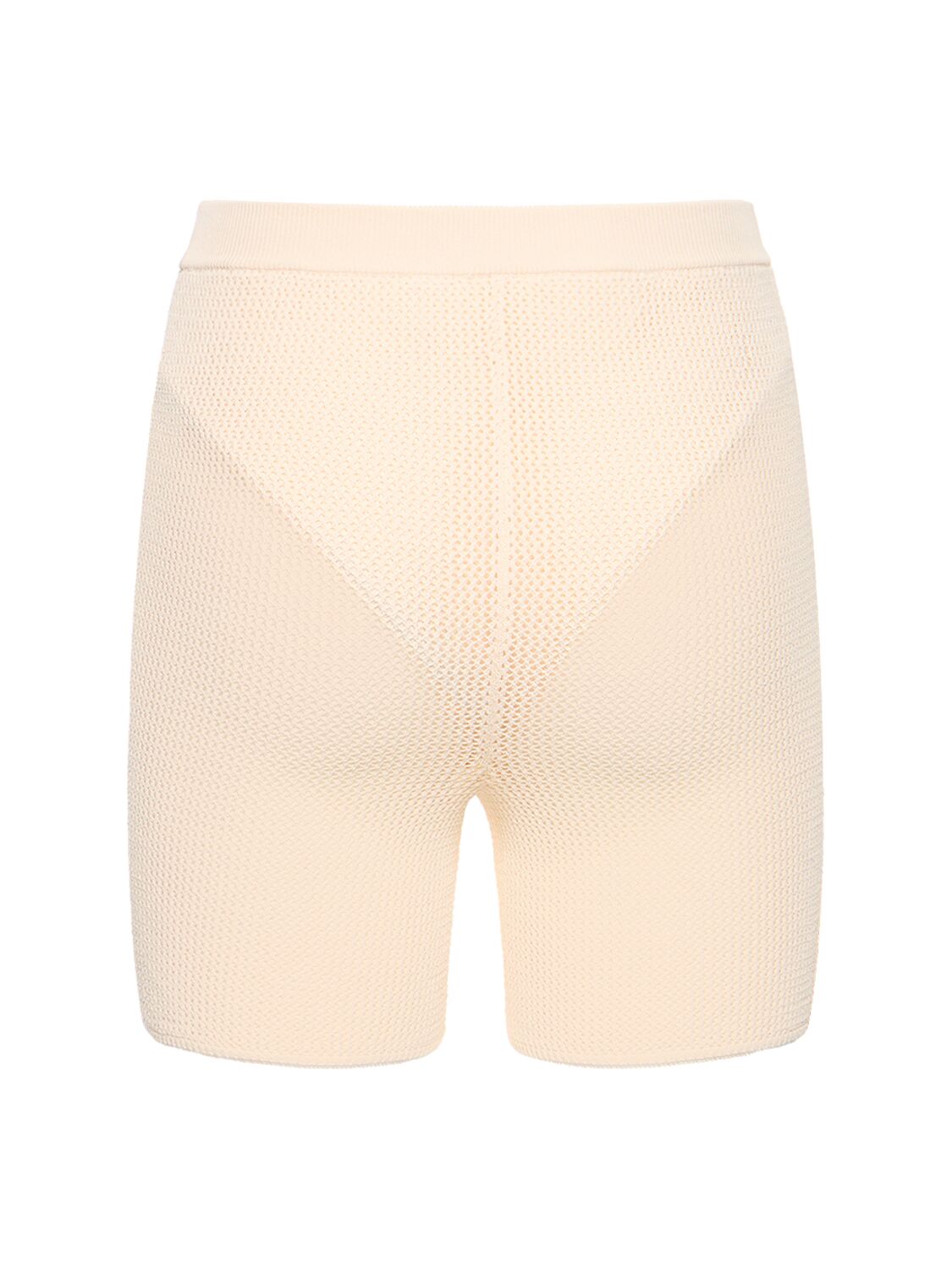 Shop Live The Process Nyx Knitted High Waist Shorts In Beige