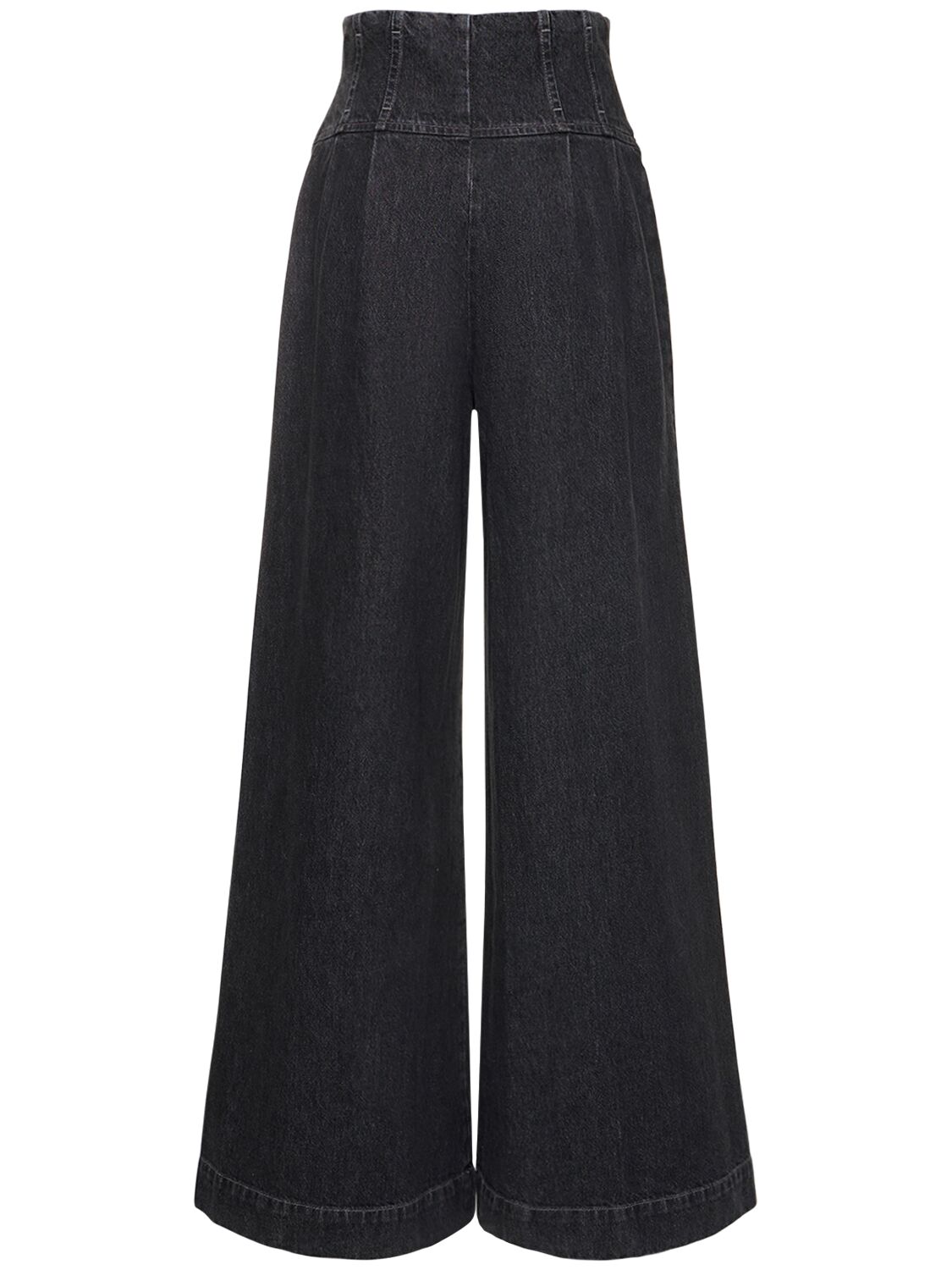 Shop Bite Studios Girdle Organic Cotton Denim Jeans In Grey