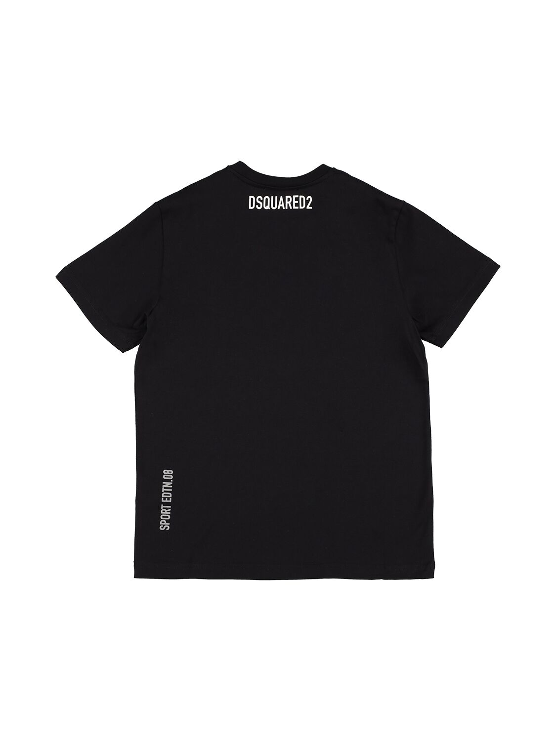 Shop Dsquared2 Cotton Jersey T-shirt W/logo In Black
