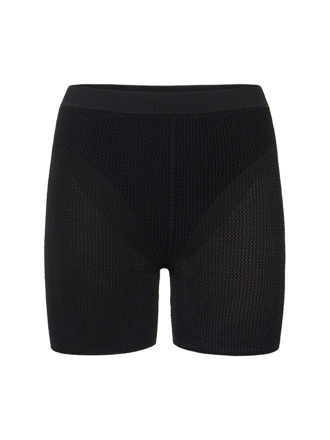 Live The Process Nyx Knitted High Waist Shorts In Black