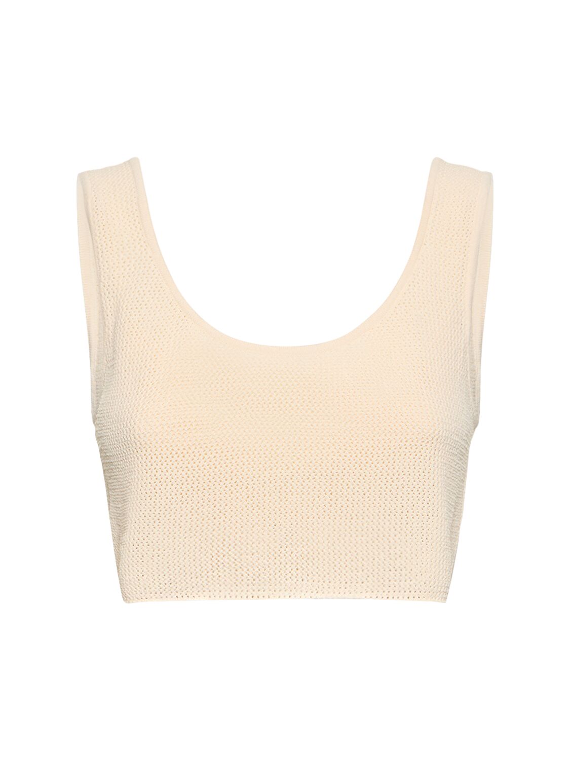 Live The Process Nyx Knitted Bra Top In Beige