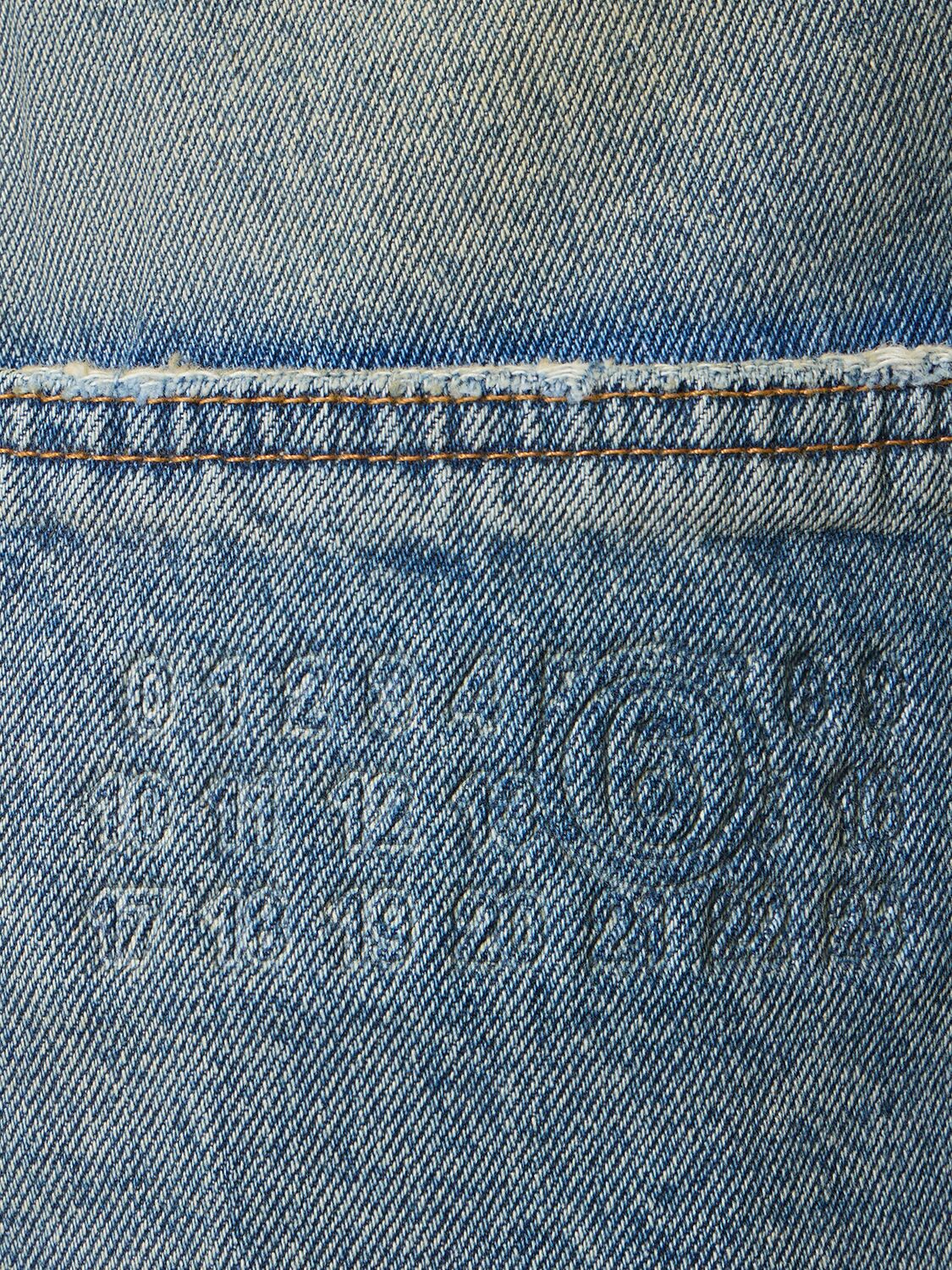 Shop Mm6 Maison Margiela Rihanna Cotton Denim Jeans In Blue