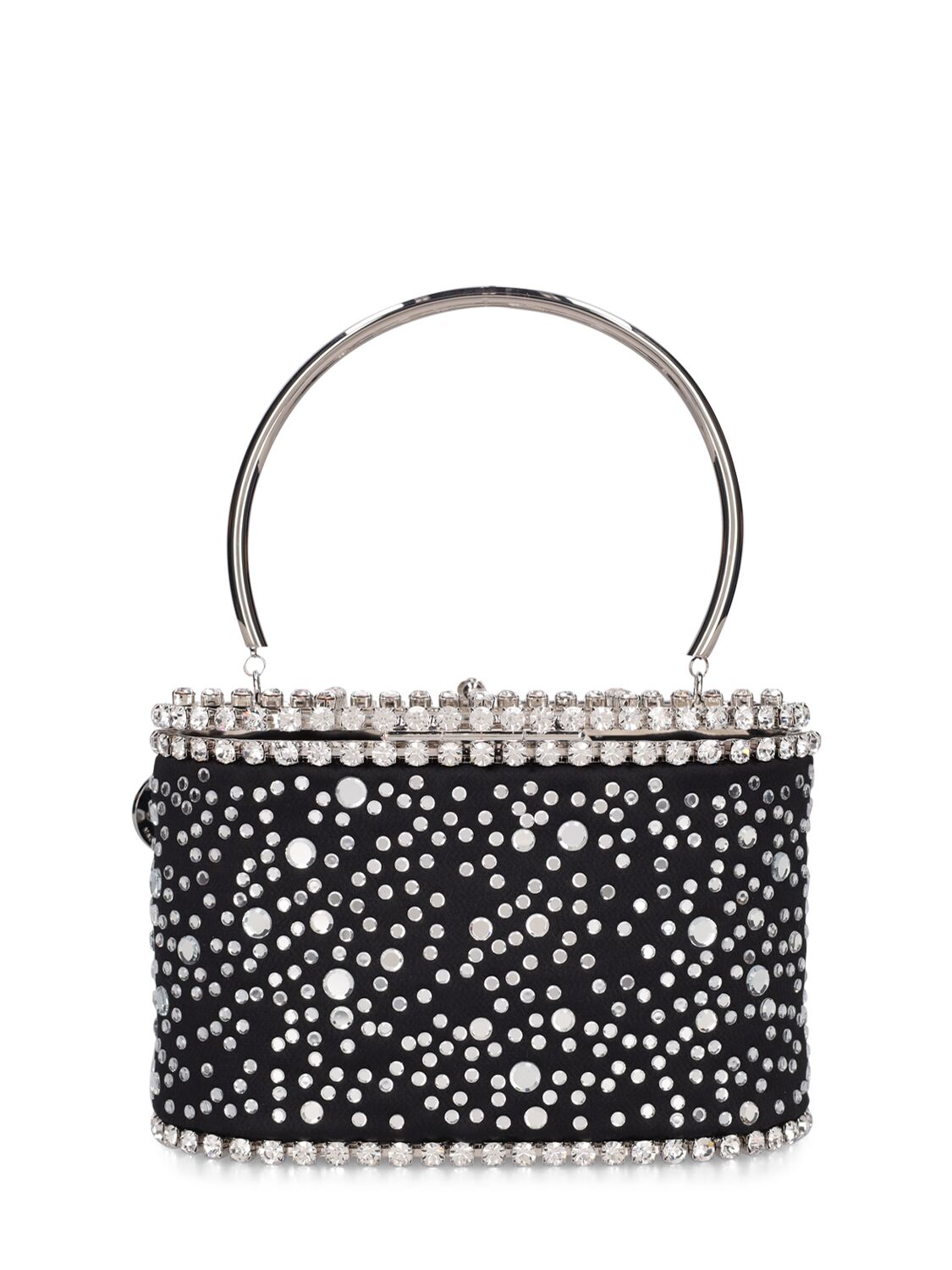 Shop Rosantica Holli Illusione Viscose Top Handle Bag In Black