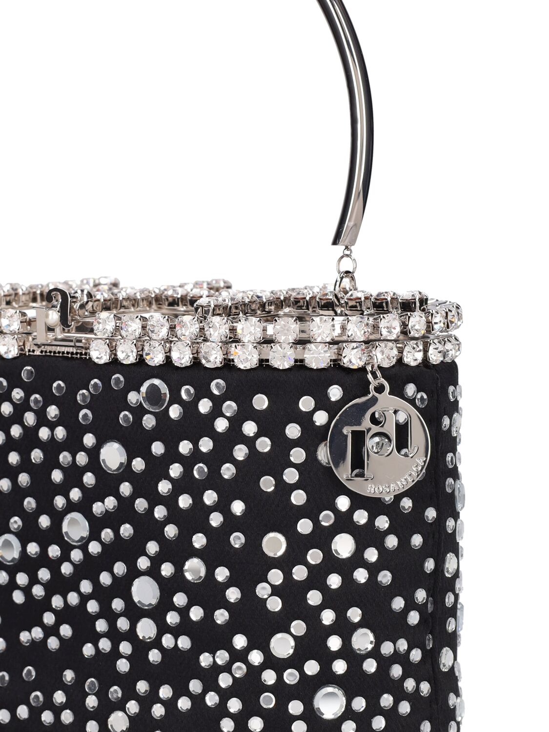 Shop Rosantica Holli Illusione Viscose Top Handle Bag In Black