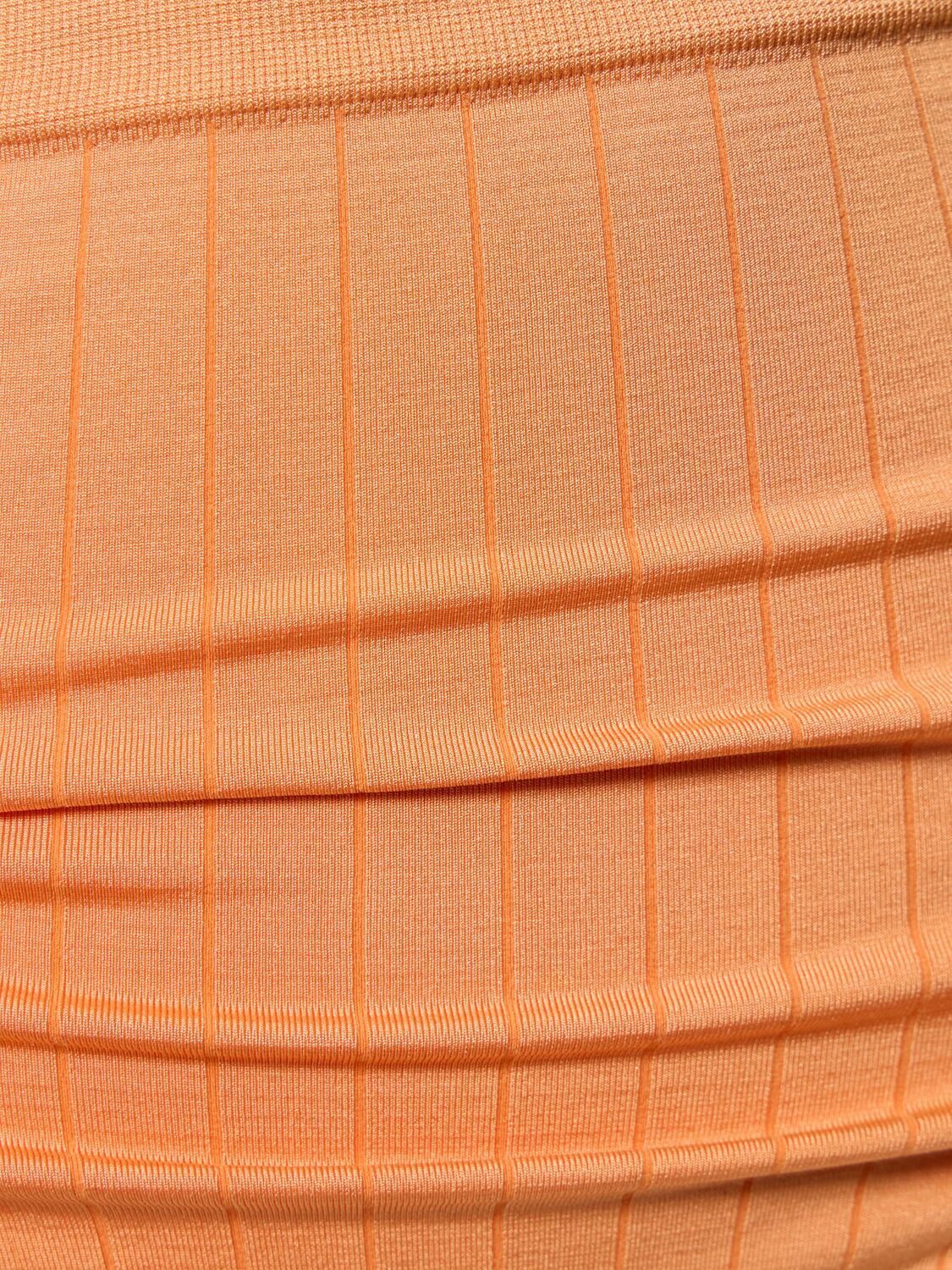 Shop Prism Squared Tranquil Flat Rib High Waist Briefs In Orange