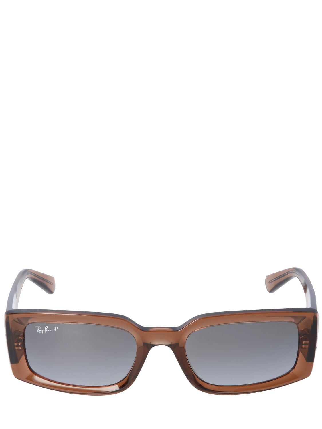 Ray Ban Kiliane Squared Bio Acetate Sunglasses In Brown