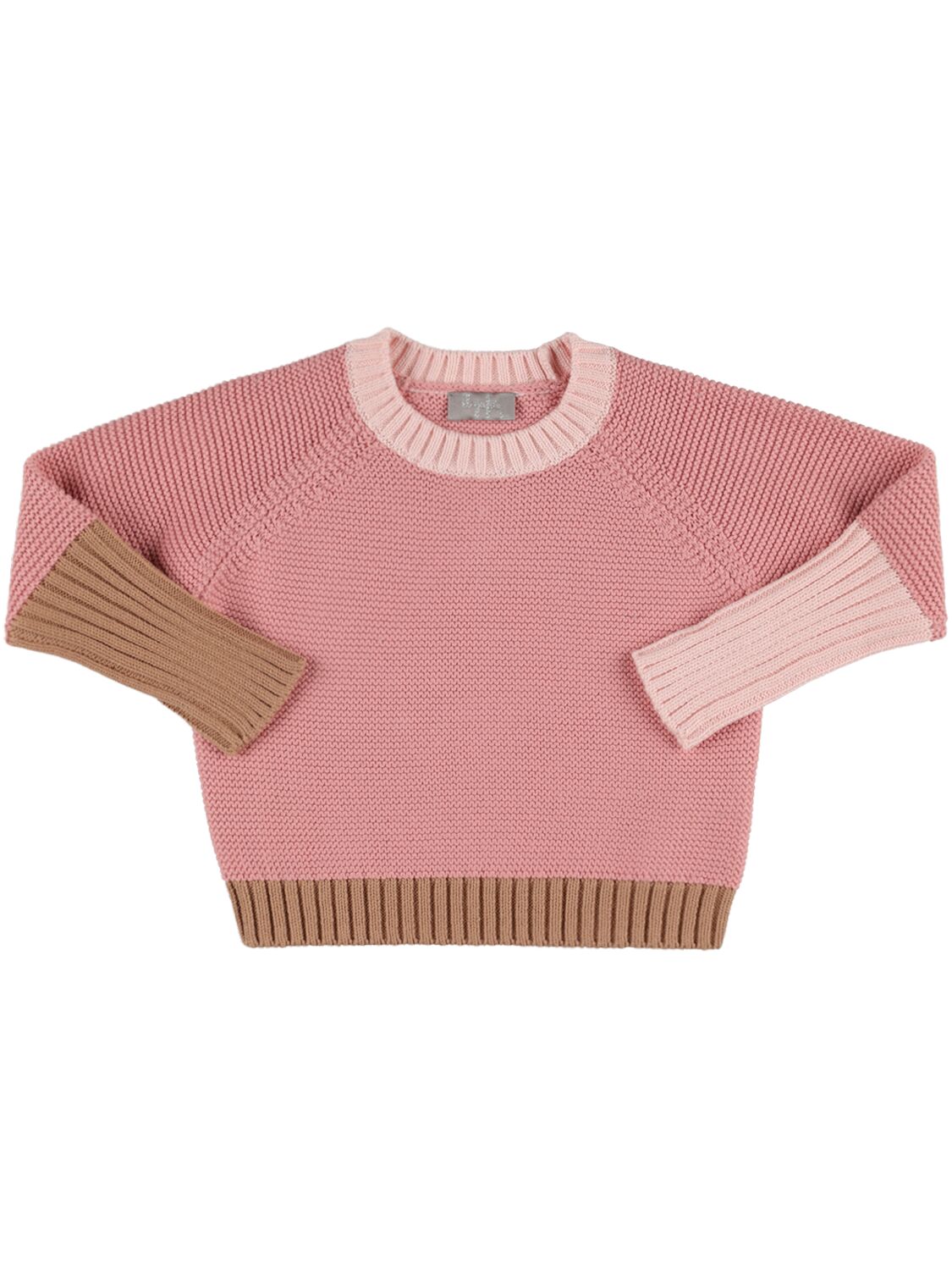 Color Block Organic Cotton Sweater – KIDS-GIRLS > CLOTHING > KNITWEAR