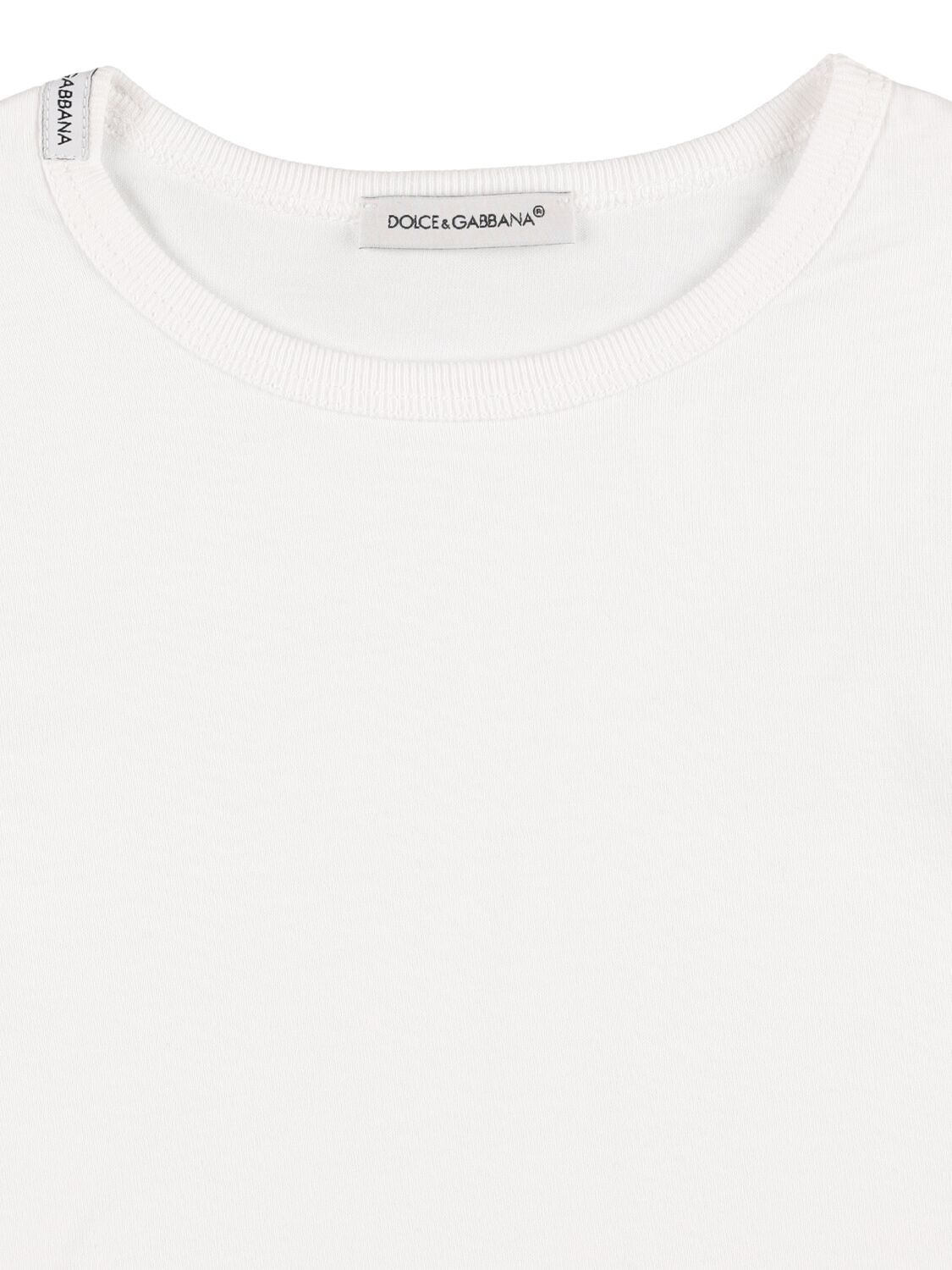 Shop Dolce & Gabbana Pack Of 2 Cotton Jersey T-shirts In White