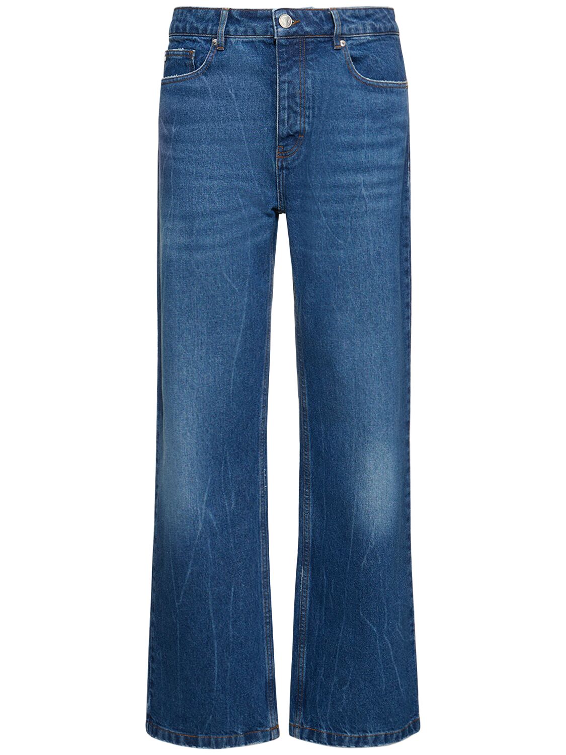 Ami Alexandre Mattiussi Denim Straight Jeans In Blue