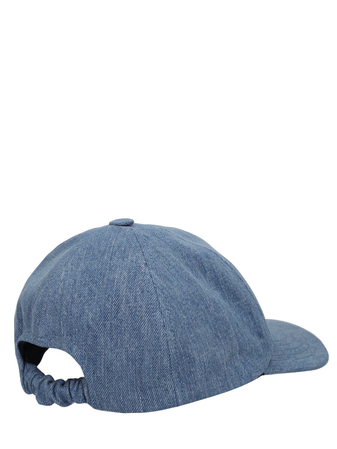 Shop Patou Logo Denim Baseball Cap In Eisblau