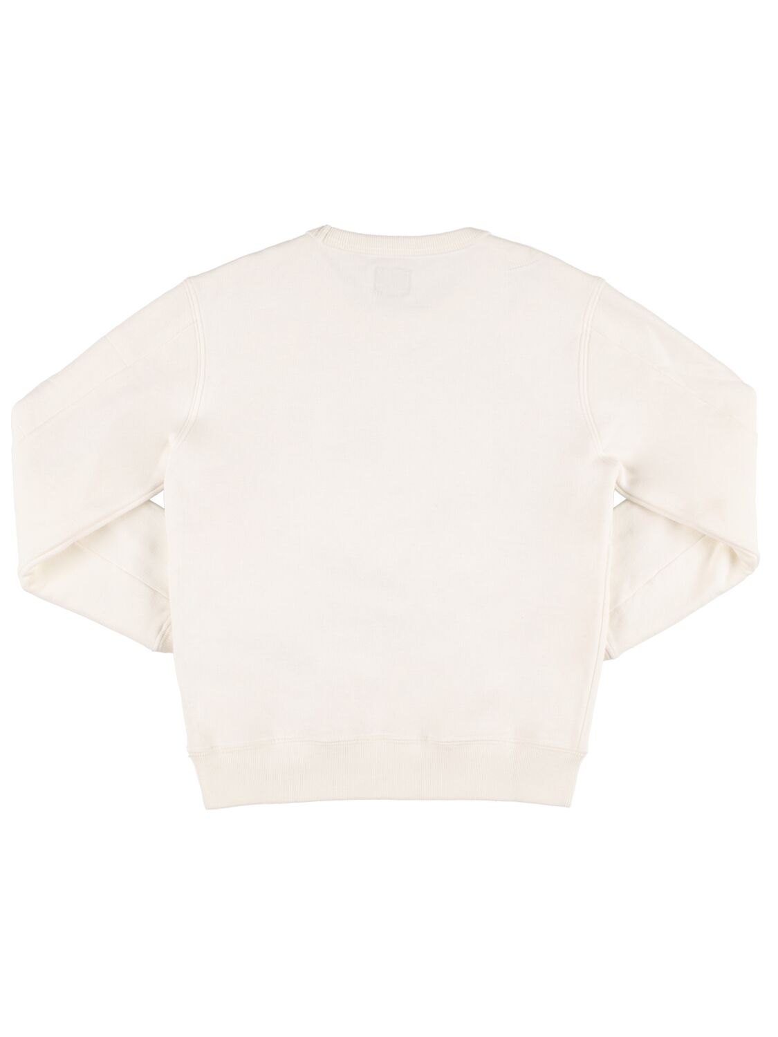 Shop C.p. Company Printed Logo Cotton Sweatshirt In White