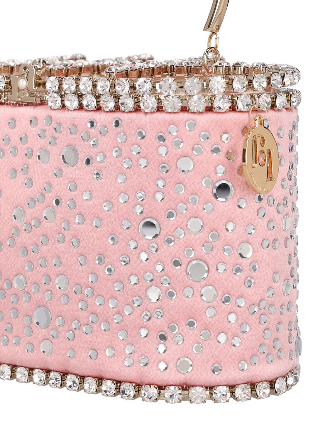 Shop Rosantica Holli Illusione Viscose Top Handle Bag In Pink