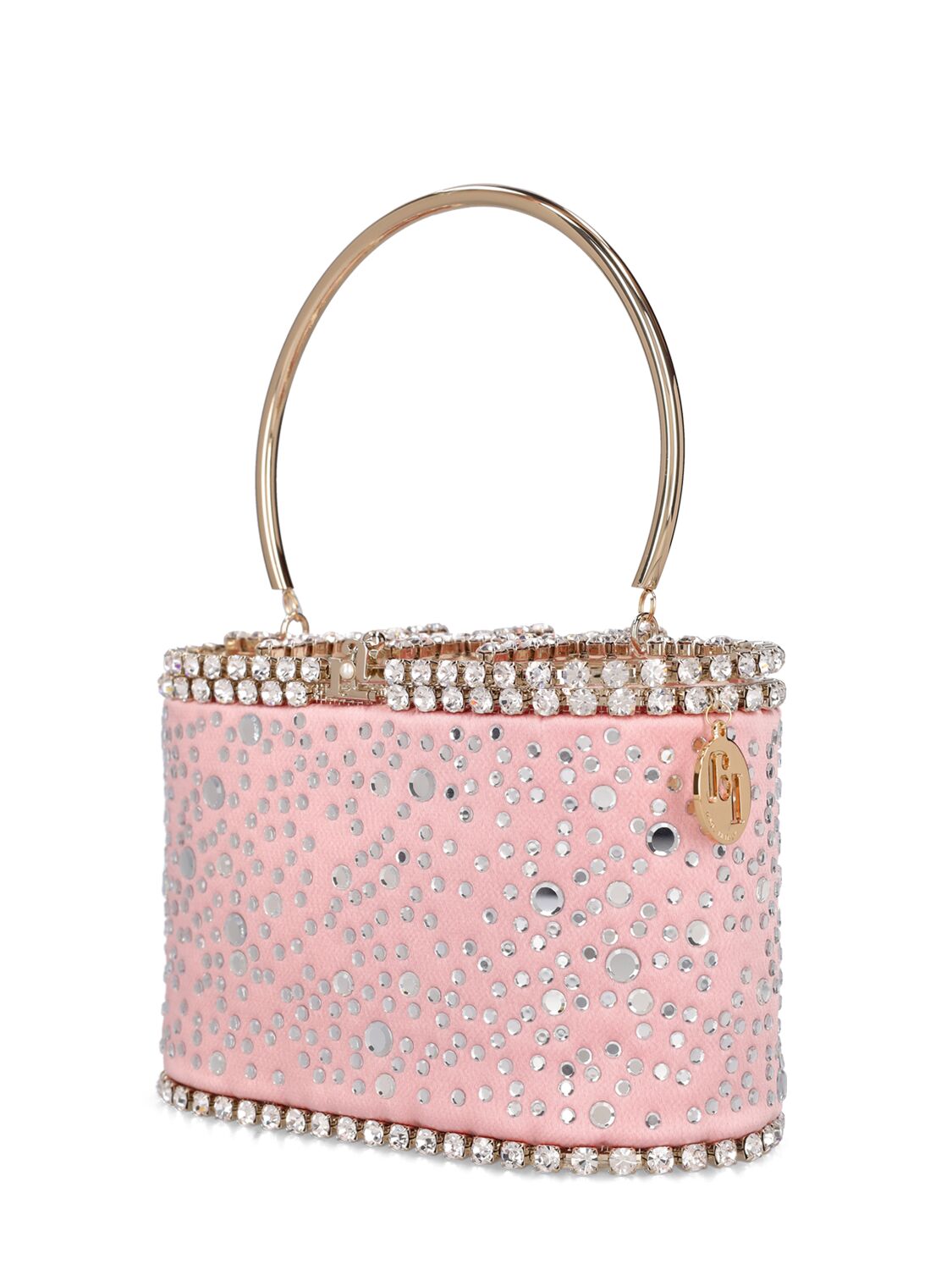 Shop Rosantica Holli Illusione Viscose Top Handle Bag In Pink