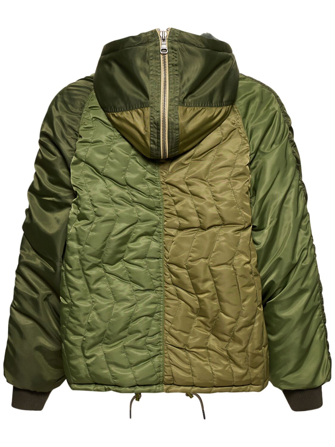 Shop Andersson Bell Unisex N2b Bomber Puffer Jacket In Khaki