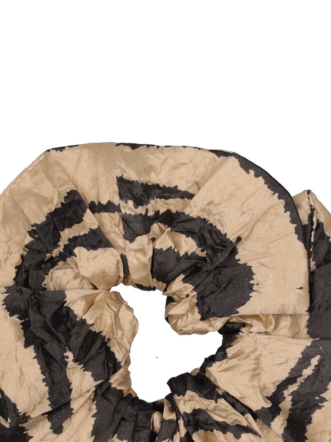 GANNI Crinkled Satin Scrunchie