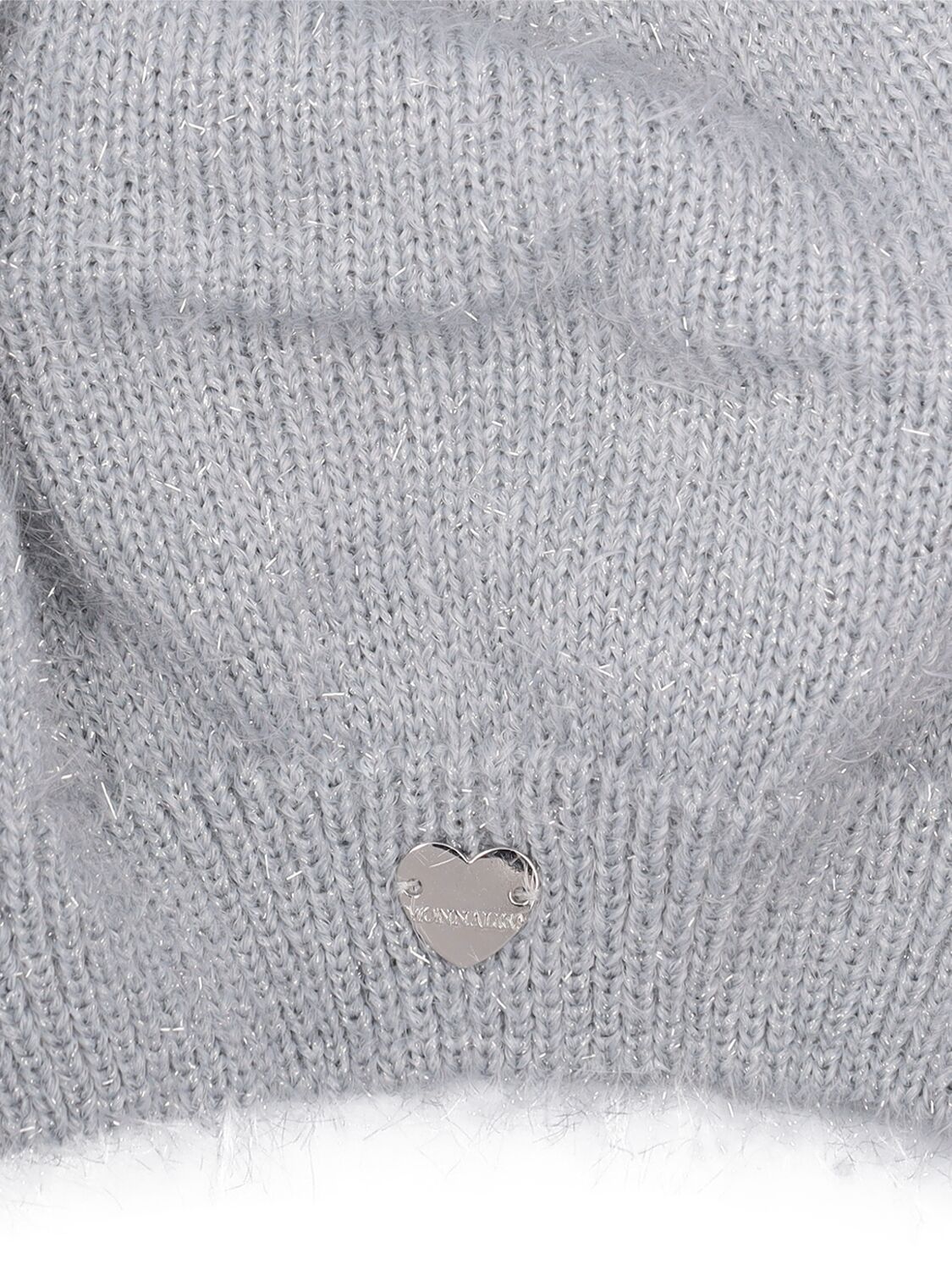 MONNALISA FUZZY KNIT LUREX HAT 