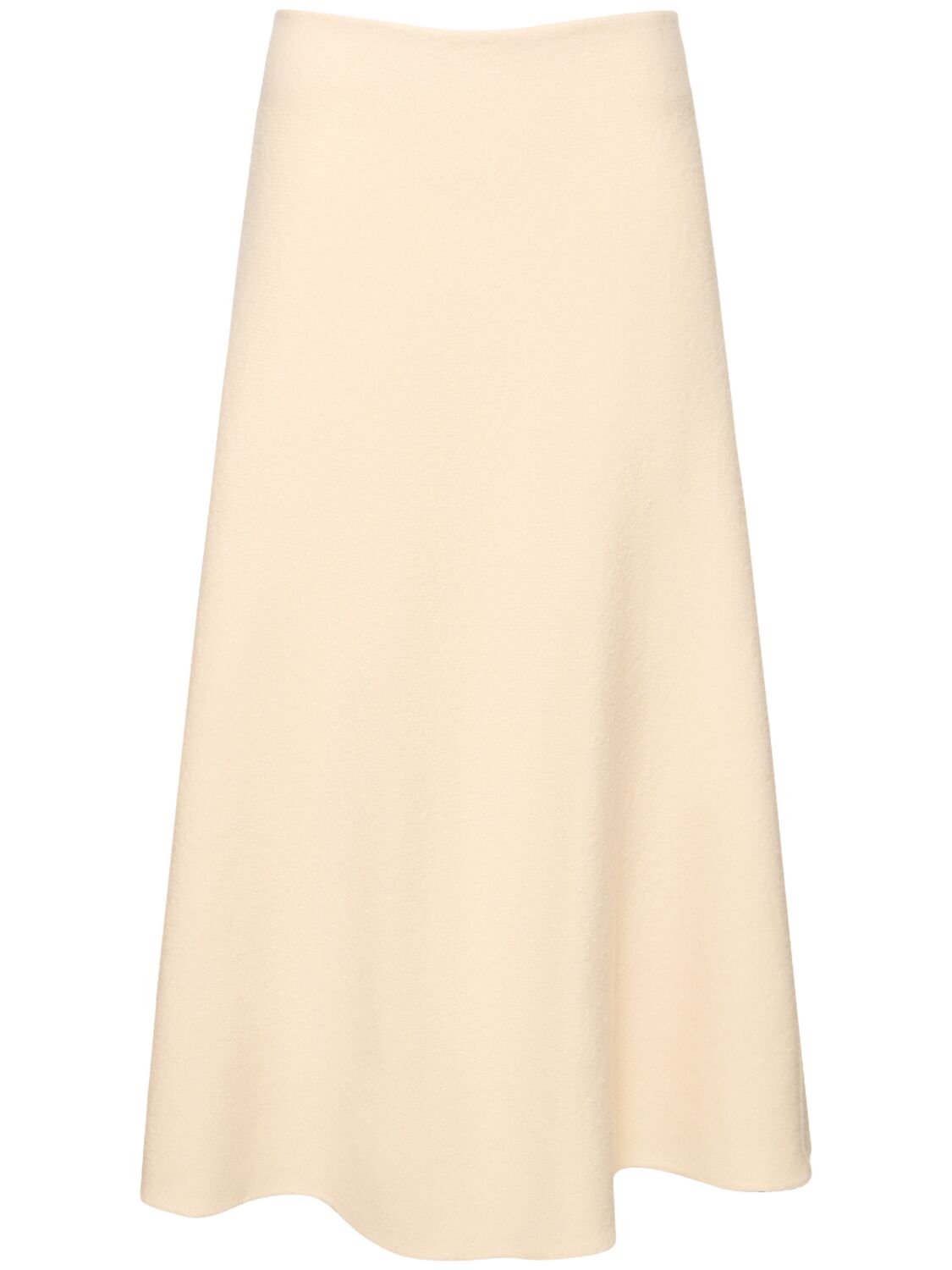 Jupe Midi En Laine Bouillie - JIL SANDER - Modalova