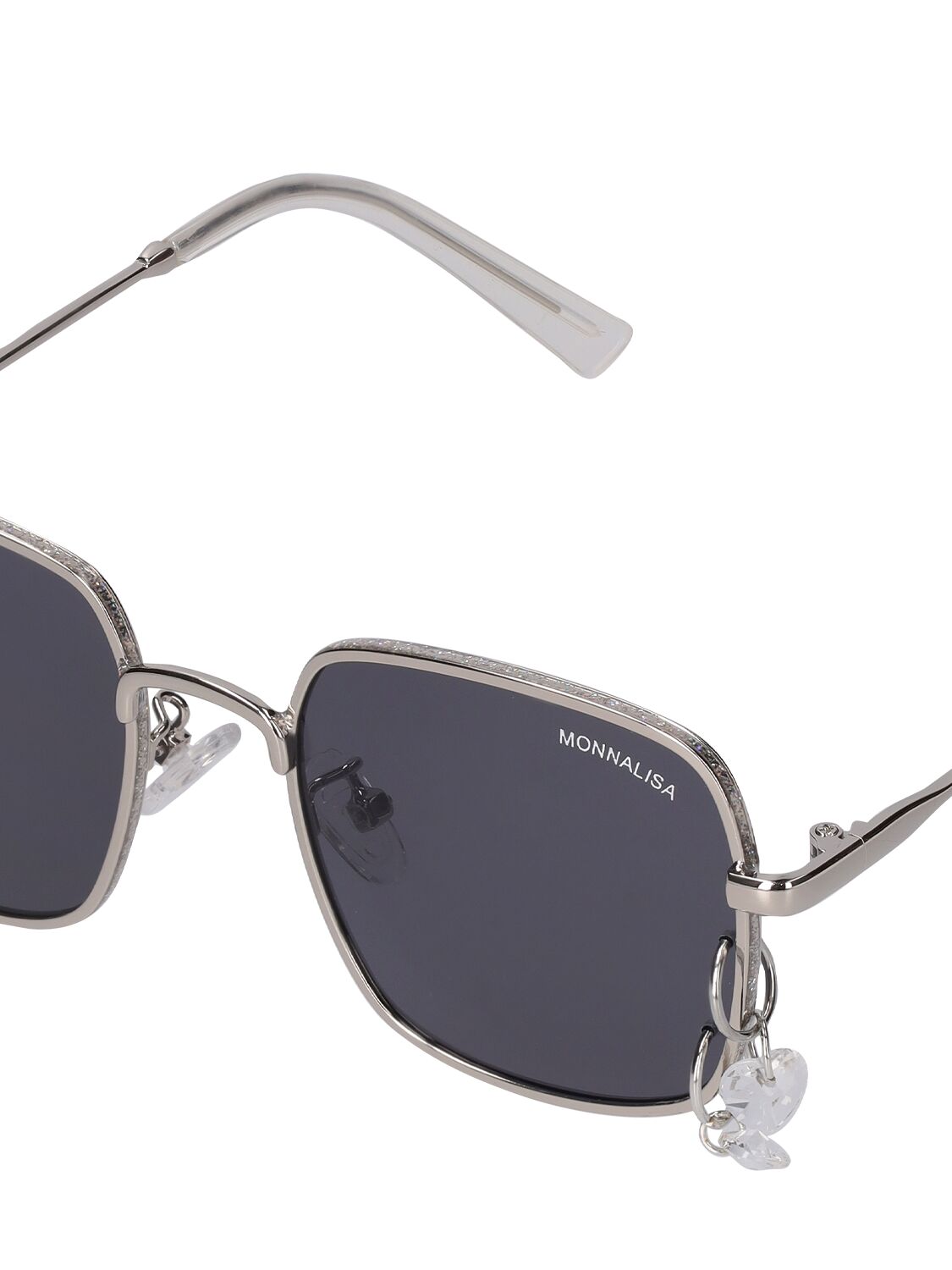 Shop Monnalisa Polycarbonate Sunglasses In Black